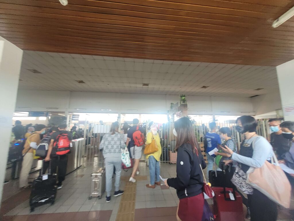 People in Padang Besar Station